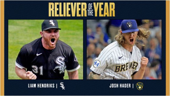  Hader y Hendriks son los mejores relevistas del 2021