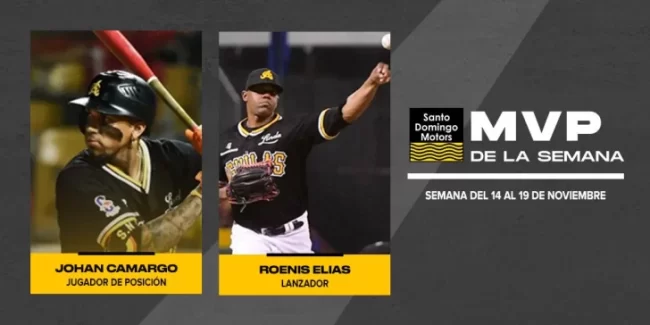  Camargo y Elías, votados como MVP de la Semana Santo Domingo Motors