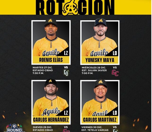  Tres cubanos dominan rotación de Águilas