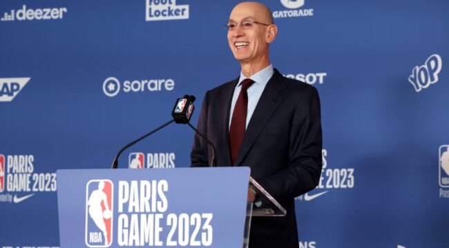  Adam Silver, NBA emocionado de regresar a París después de una brecha de 3 años