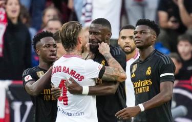  Real Madrid empata con Sevilla en su reencuentro con Sergio Ramos