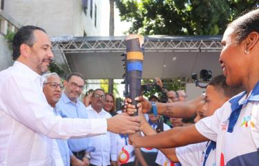  INEFI inicia recorrido de la antorcha de los X Juegos Escolares Deportivos Nacionales Barahona 2023