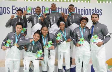  El Cibao Sur empata en el medallero con la Zona Metropolitana II; tres deportes definirán campeón de los Juegos Escolares